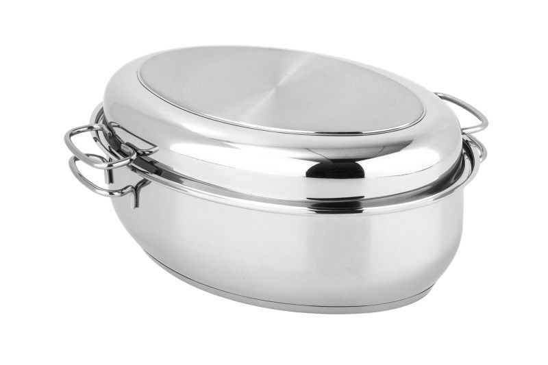 Brytfanna Owalna Dwustronna ze Stali Nierdzewnej 38 cm NOIS